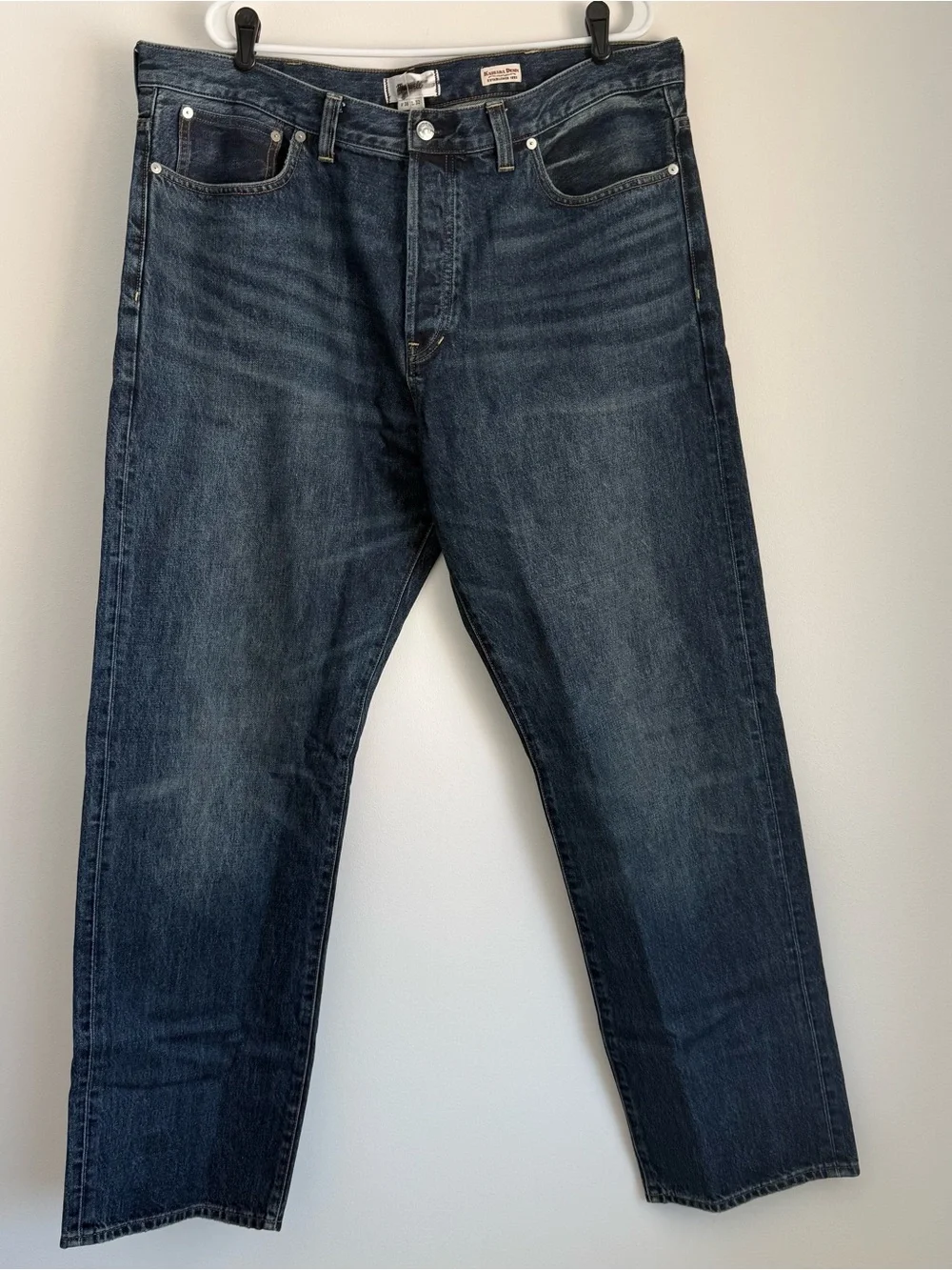 NWT Madewell The 1991 Straight-Leg Jean in Japanese Denim Fairside Wash 38x32